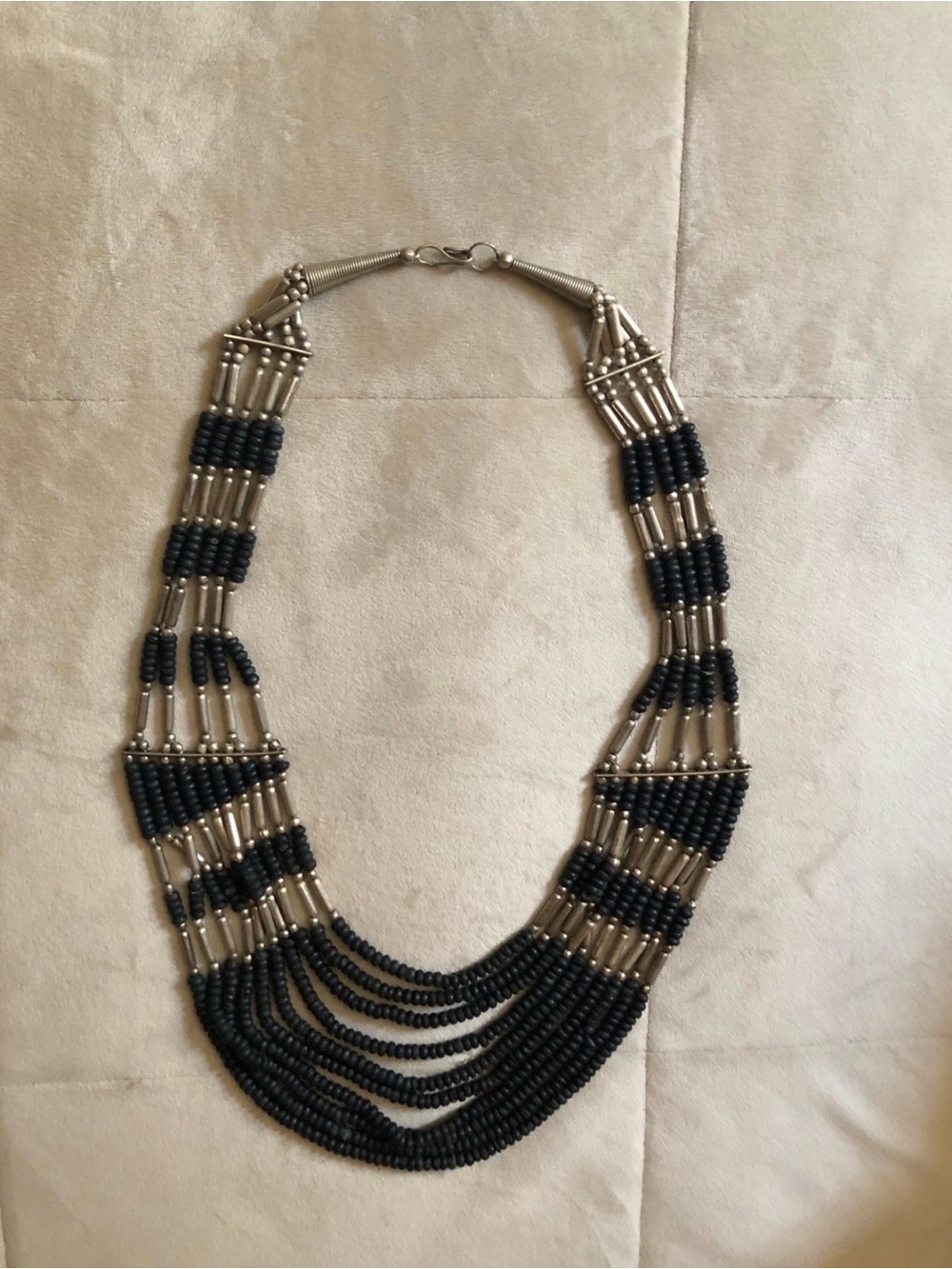 Multi Strand Tribal Bib Necklace